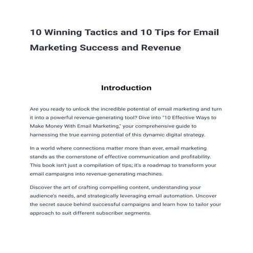 10 Winning Tactics and 10 Tips for Email Marketing Success and Revenue (1).pdf