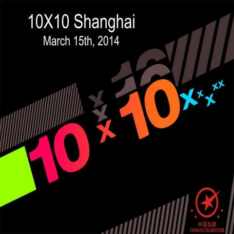 Chinaccelerator 10x10 Spring 2014 Shanghai