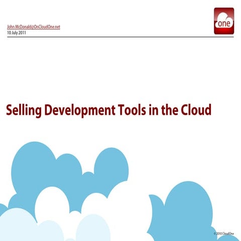 11 0029-01 selling development tools in the cloud