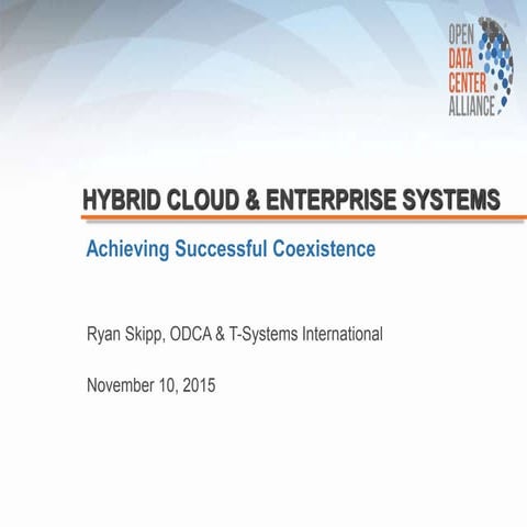 Cloud & Enterprise IT. Hybrid IT, Coexistence Strategies
