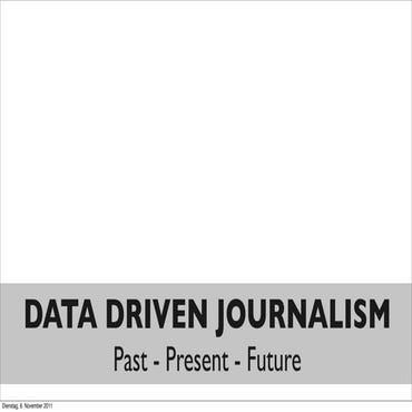 Wilfried Runde - Data Journalism
