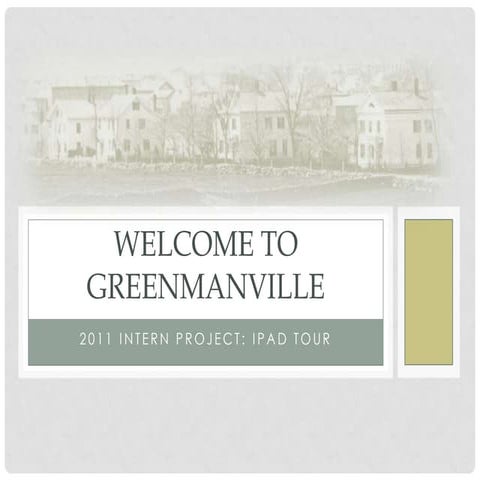 Education Dept. Intro Presentation