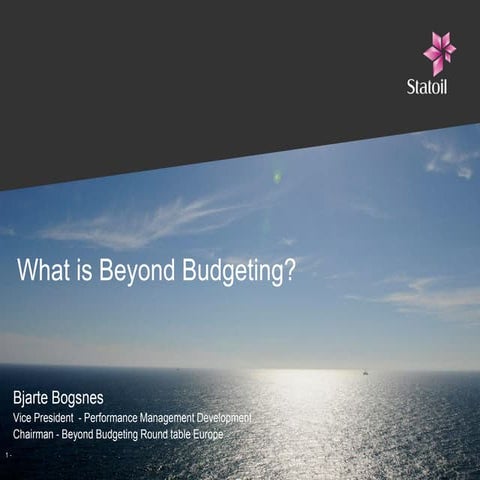 What is Beyond Budgeting?