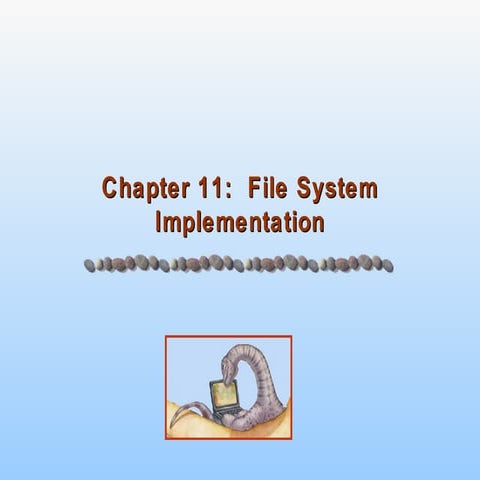 11.file system implementation | PPT