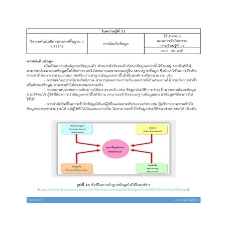 ใบความรู้ที่ 11