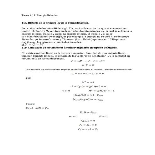 # 11. energia relativa
