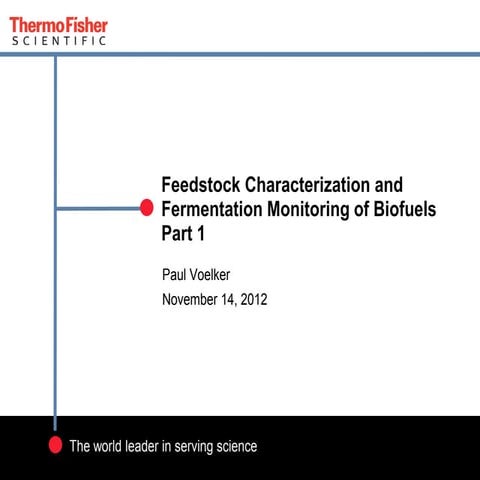Chromatography: Feedstock Characterization and Fermentation Monitoring of Bio...