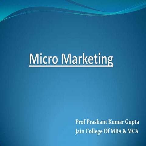Micro Marketing