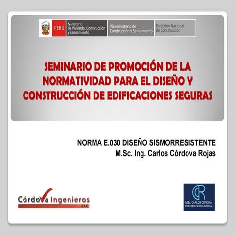 11. norma e.030 diseño sismorresistente
