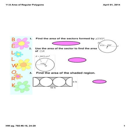 Unit 6 area of regular polygons | PPT