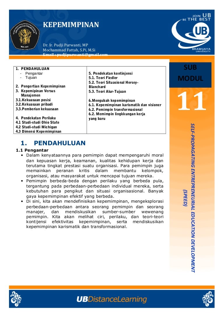 11 Kepemimpinan