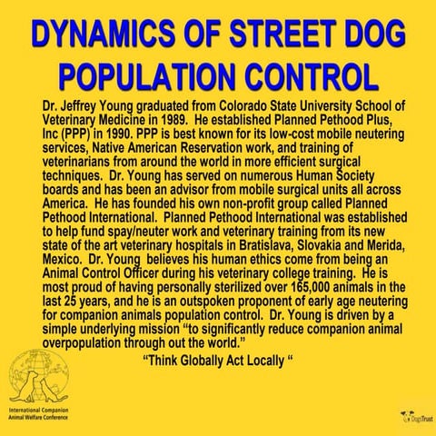 ICAWC 2014 - Street Dog Population Control - Jeff Young | PPTX