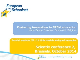 Fostering innovation in STEM education, Maite Debry