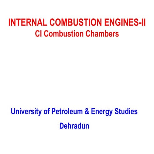 Combustion Chambers
