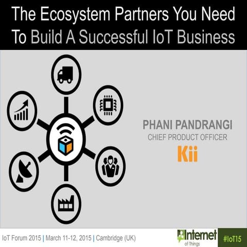 Phani Pandrangi - The 5 Ecosystem Partners You Need in Your Address Book. Kii