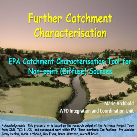 11. Further Catchment Characterisation 