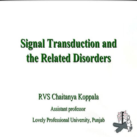 signal transduction