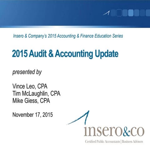 2015 Audit & Accounting Update