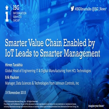 IYF Smarter Value Chain Enabled by IoT Leads to Smarter Management