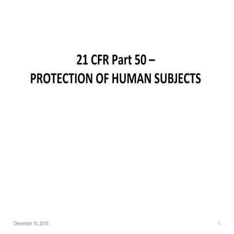 21 cfr part 50