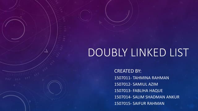 11 15 (doubly linked list)