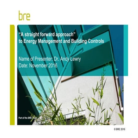 EMA Energy Manager’s Guide to Building Controls