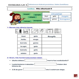  hitz elkartuak  II- ariketak