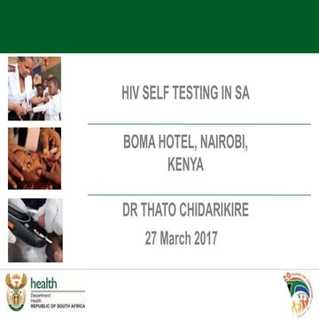 HIV self-testing in South Africa | PPTX