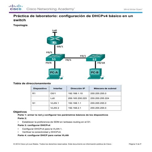 11.1.2.5 lab configuring basic dhc pv4 on a switch- | PDF
