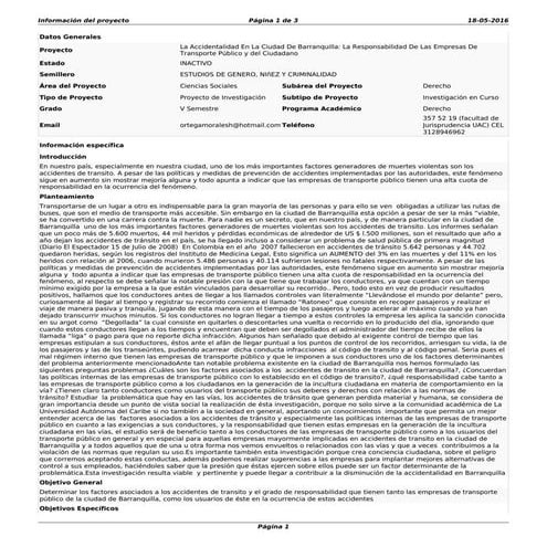 11. la accidentalidad en la ciudad de barranquilla la responsabilidad de las ...