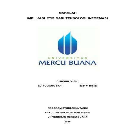 TUGAS SIM, EVI YULIANA SARI, YANANTO MIHADI PUTRA, SE, M. Si, IMPLIKASI ETIS DARI TEKHNOLOGI INFORMASI, 2018