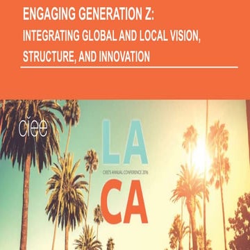 Engaging Generation Z: Integrating Global and Local Vision, Structure, and In...