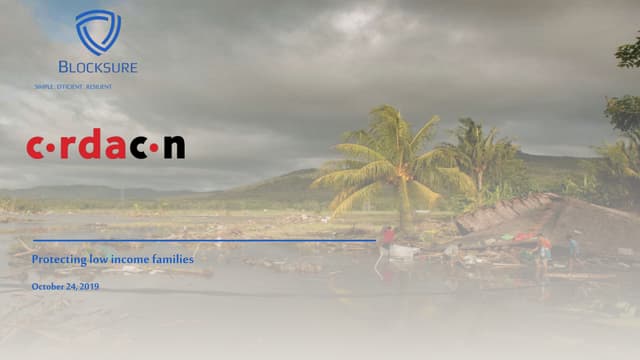 BizDay: How Corda is Enabling Low Income Families to be Protected, Blocksure