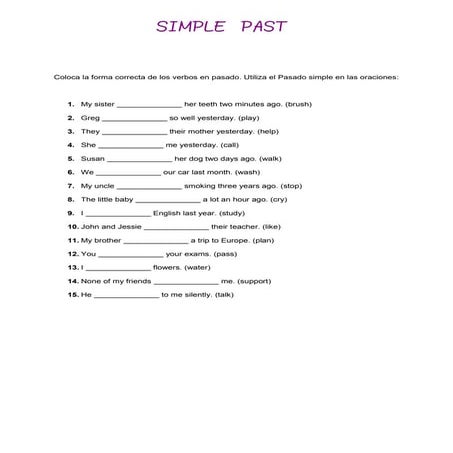 Simple past
