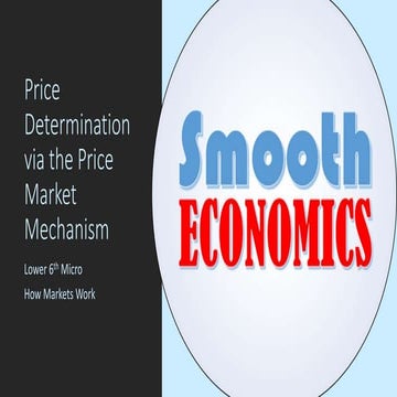 Price determination via the market mechanism
