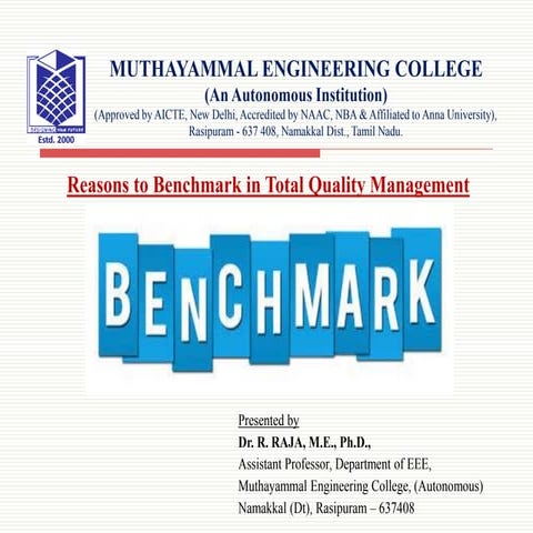 Reasons to Benchmark in Total Quality Management