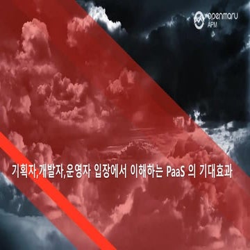 기획자/개발자/운영자 입장에서 이해하는 PaaS 의 기대효과