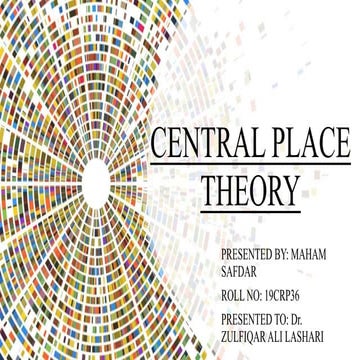 CENTRAL PLACE THEORY .pptx