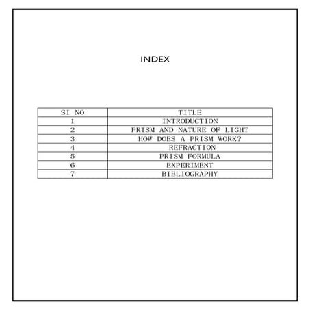 Class 12 Project PRISM AND NATURE OF LIGHT
