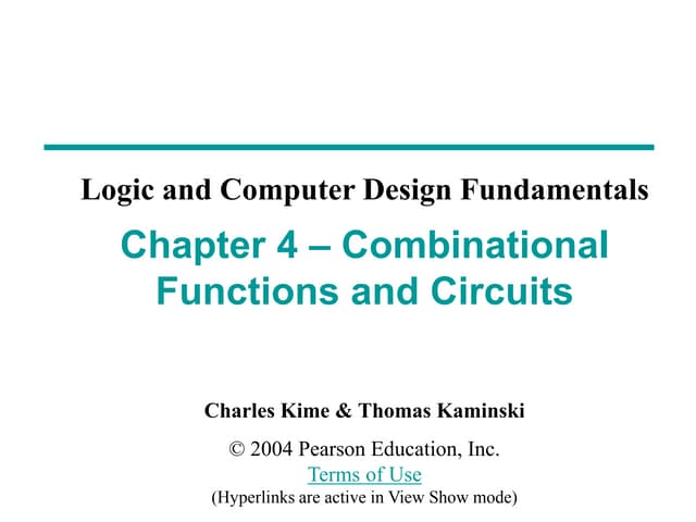 Chapter 4 combinational circuit 