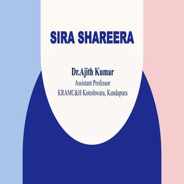 SIRA SHAREERA OF SHAREERA RACHANA BY DR AJITH KUMAR