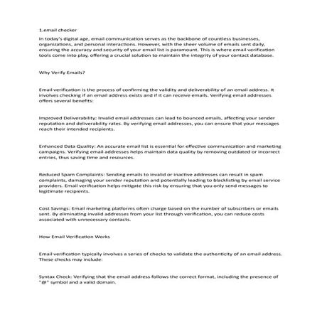 email checker,                         .