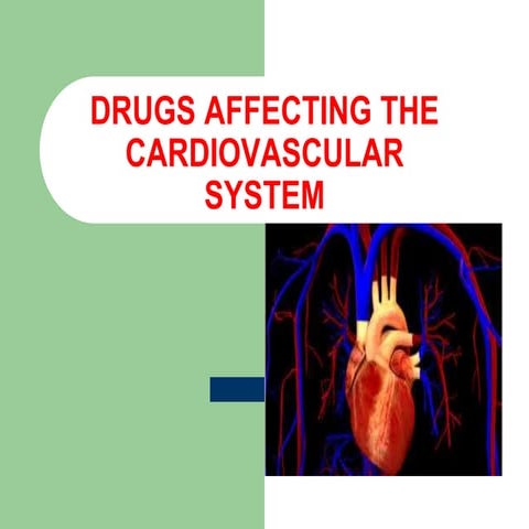 11. DRUGS ACTING ON THE CARDIOVASCULAR SYSTEM.ppt