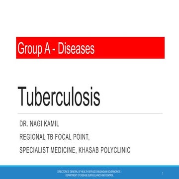 tuberculosis ,diagnosis and management in community | PDF