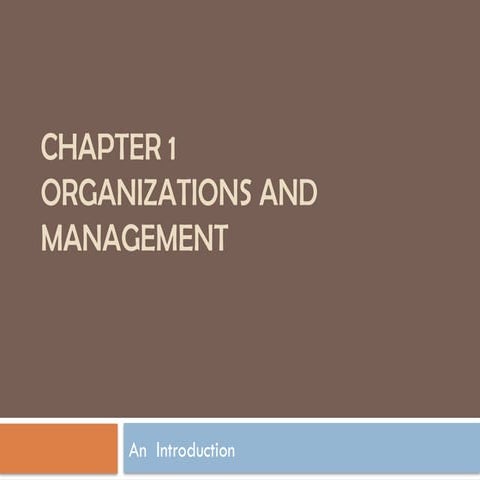 Organization and Management naiwiwhwajaj