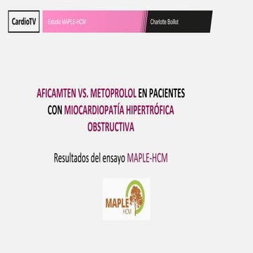 Estudio MAPLE-HCM ESC Congress Madrid 2025