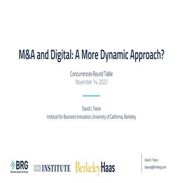 M&A and Digital: A More Dynamic Approach?