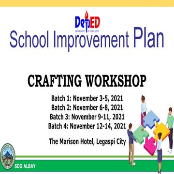 School improvement Plan Crafting workshop