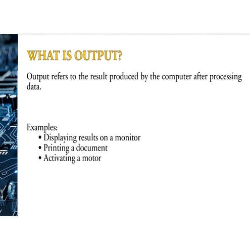 Understanding Computer Output, Peripheral Devices, and I/O Interfaces | PDF