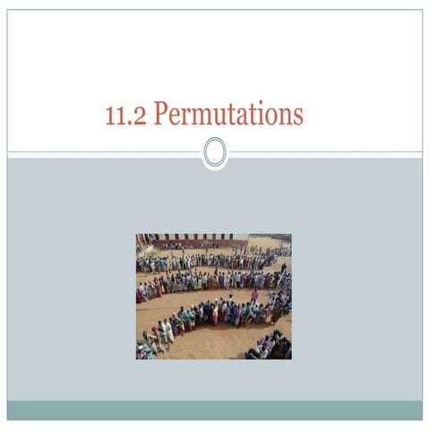 11.2 Permutations